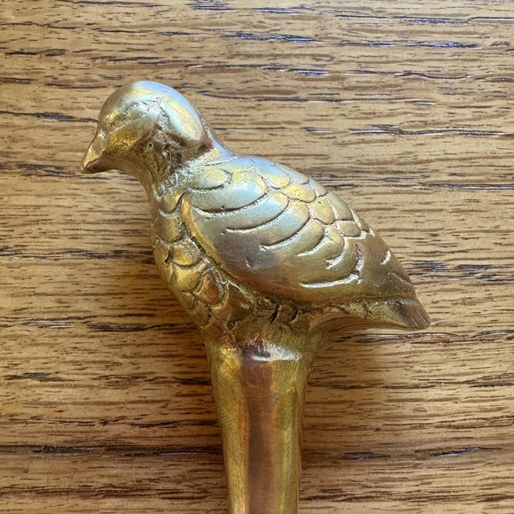 Vintage Brass Quail Letter Opener - Picture 2 of 14